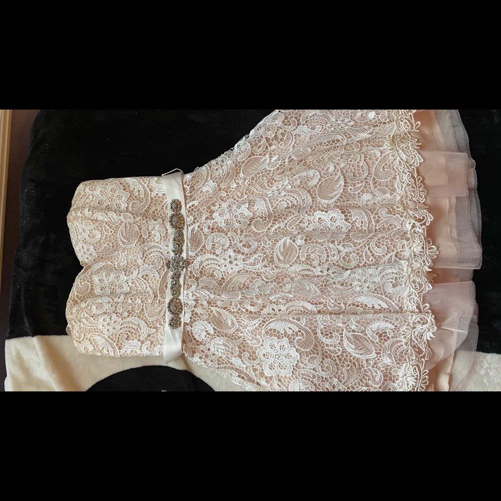 Camille La Vie Lace Homecoming Dress